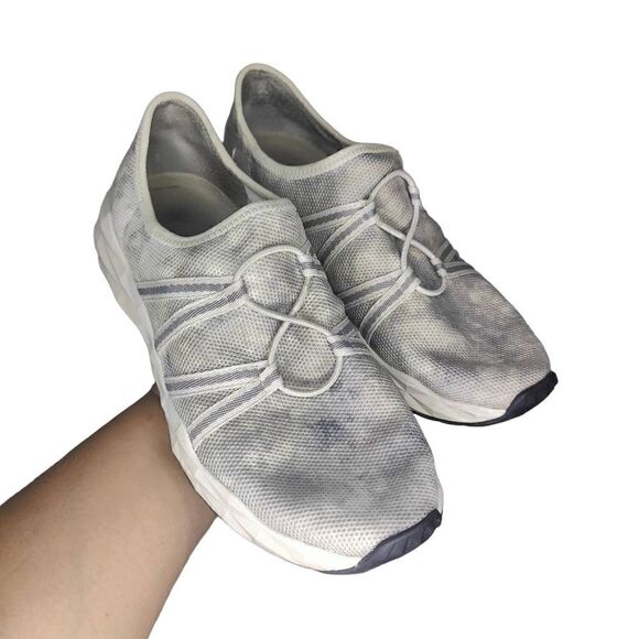 Isaac Mizrahi Live! Grey Tie Dye Running Sneakers - Picture 1 of 9